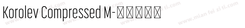 Korolev Compressed M字体转换